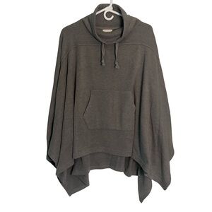 MELLODAY Super Soft Charcoal Hooded Poncho